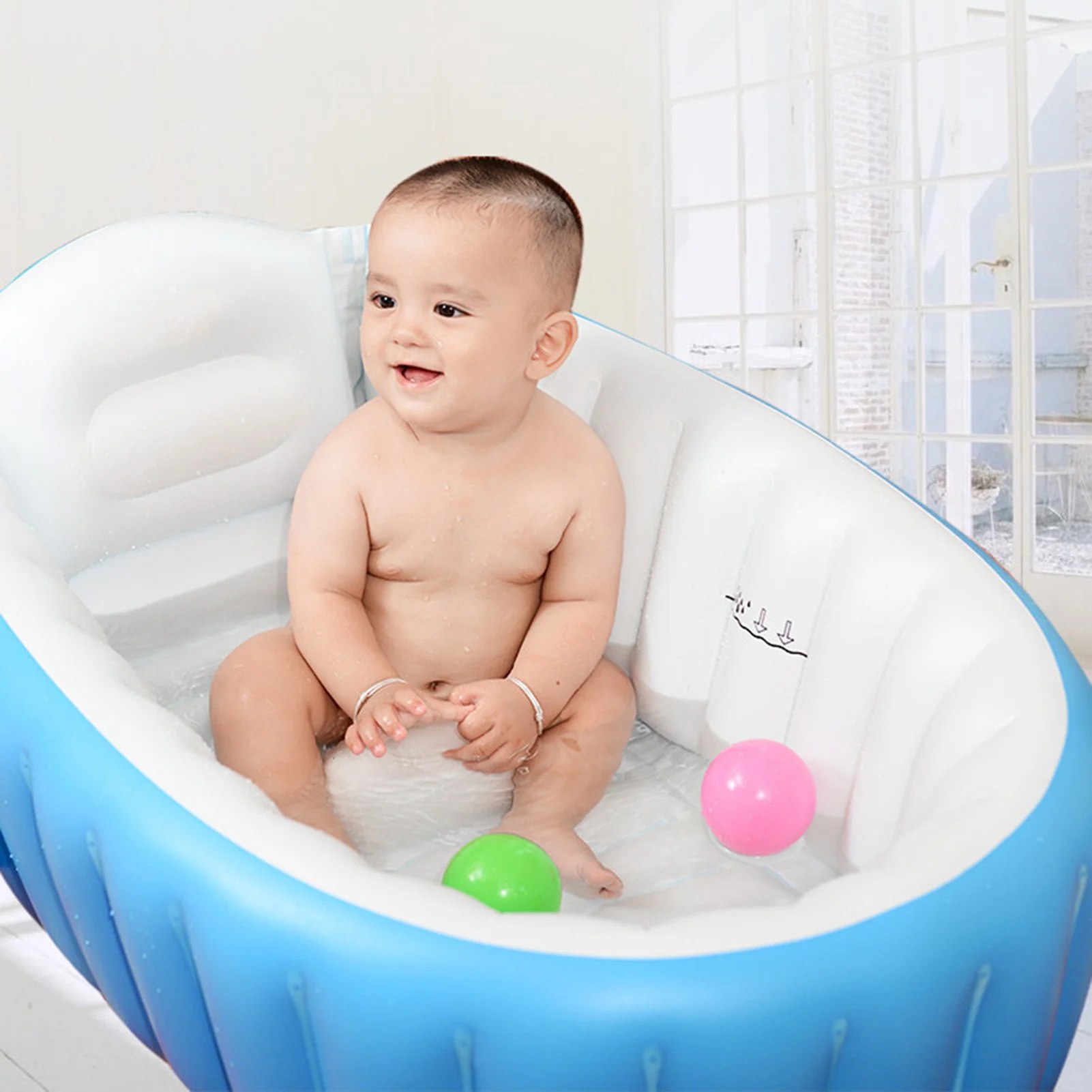 Vista 5 de Tapete, Bañera Plegable para Bebe - COLOR: NIÑO